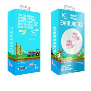 iJoy Earbuddies Unisex Earbuds Earphones Piglet Unicorn